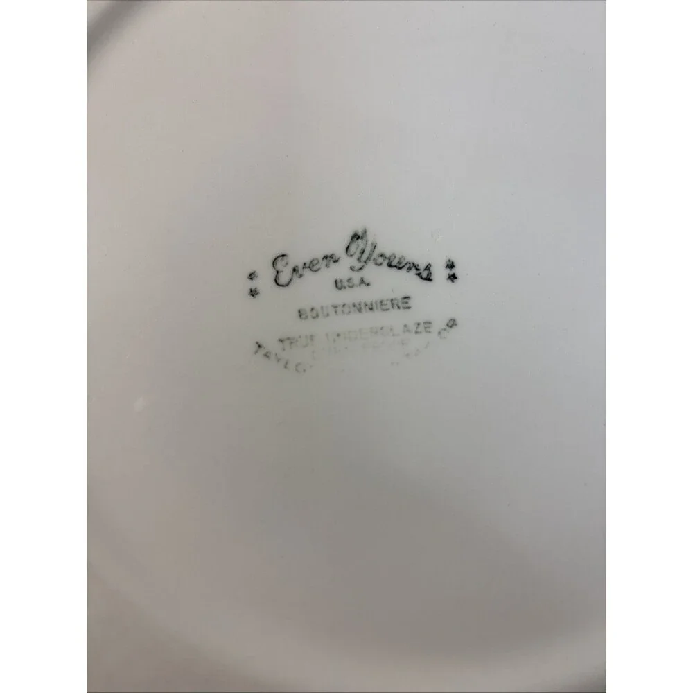Vintage Taylor Smith & Taylor TST Ever Yours Dinner Plate Blue Flowers